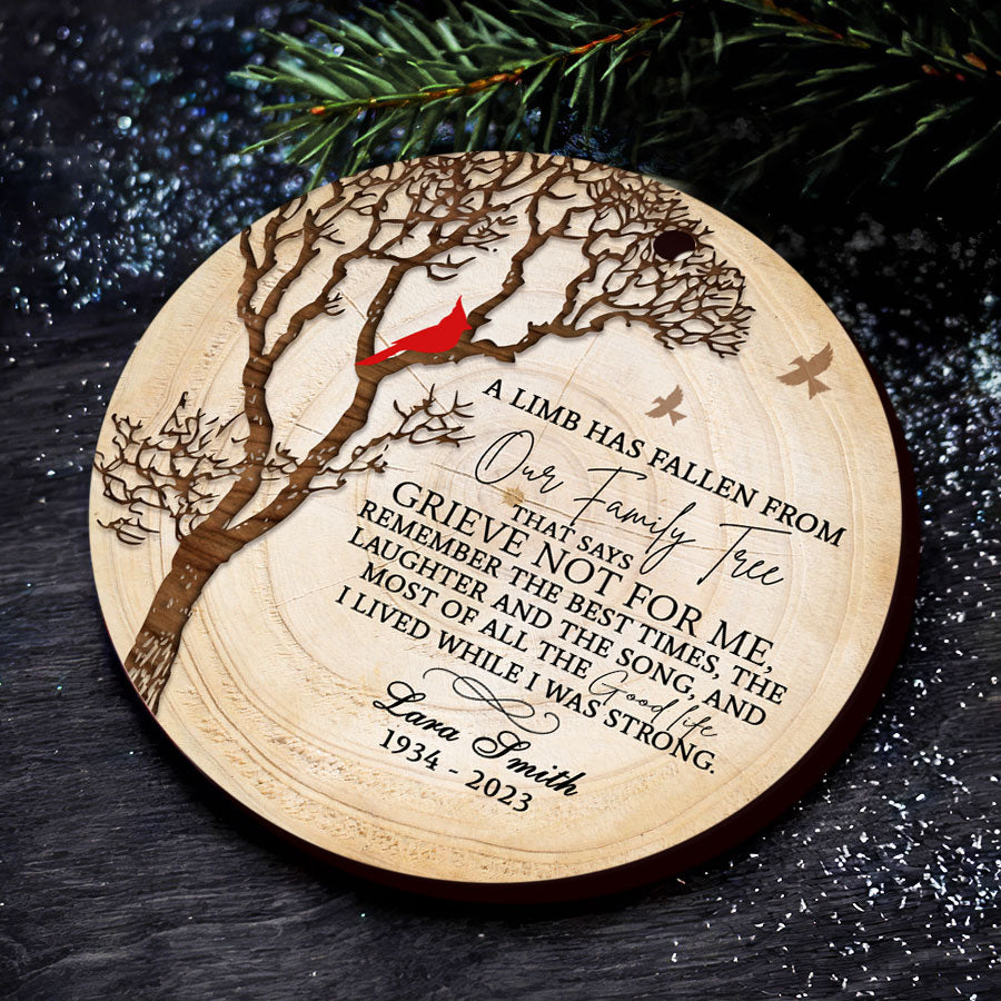 Custom Photo Ornament Memorial