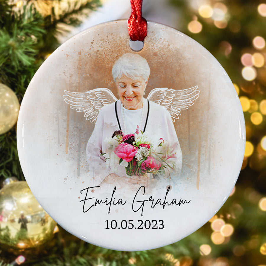 In Loving Memory Ornament With Picture