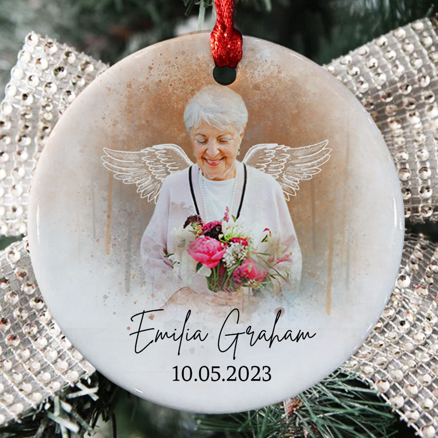 Mom memorial best sale christmas ornament