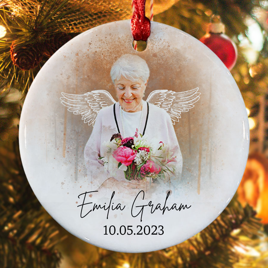 In Loving Memory Ornament With Picture