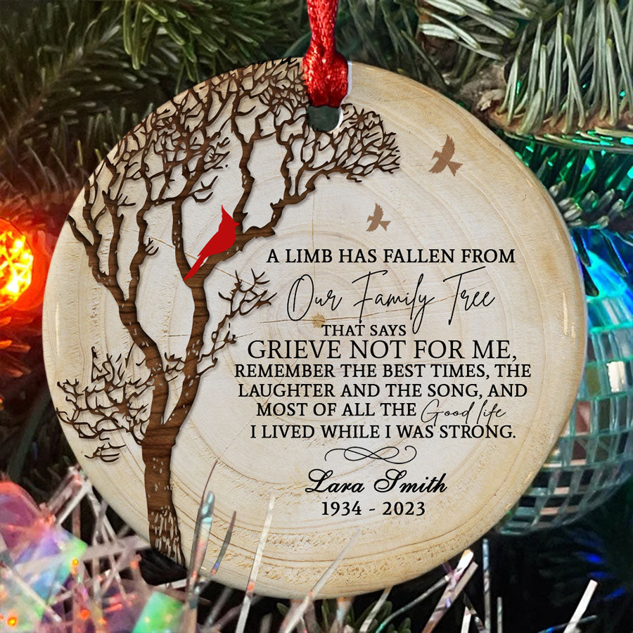 Custom Photo Ornament Memorial