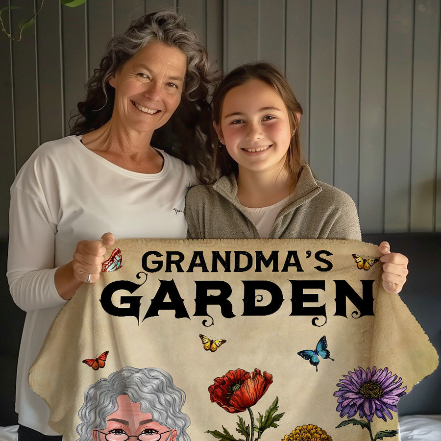 Grandma Blanket With Grandkids Names