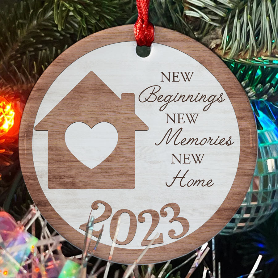 New Beginnings New Memories New Home Ornament