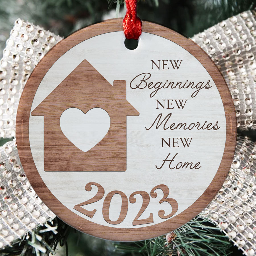 New Beginnings New Memories New Home Ornament