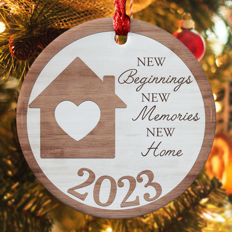 New Beginnings New Memories New Home Ornament