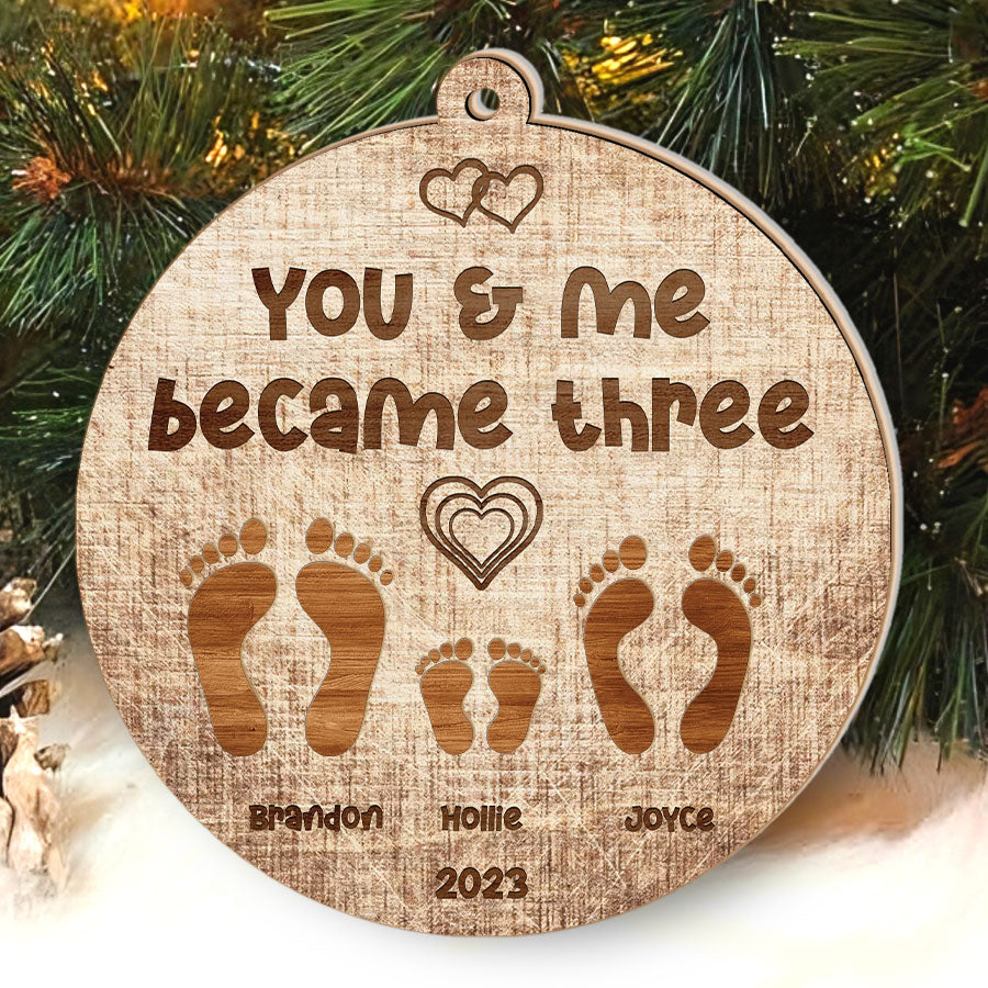 New Mom and Dad Christmas Ornaments