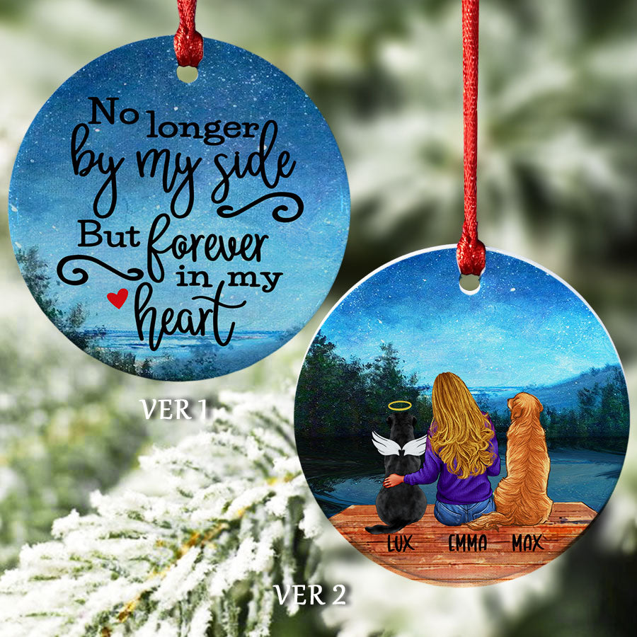 no longer by my side forever in my heart ornament