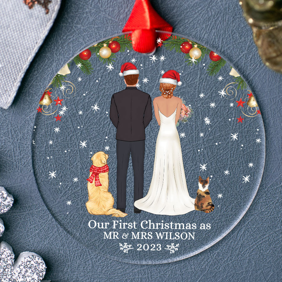 Our First Christmas As Mr and Mrs Ornament