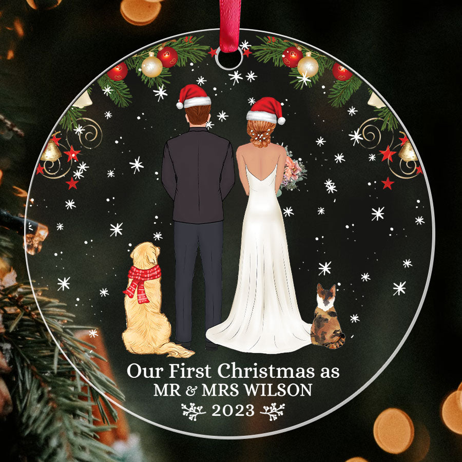 Our First Christmas As Mr and Mrs Ornament