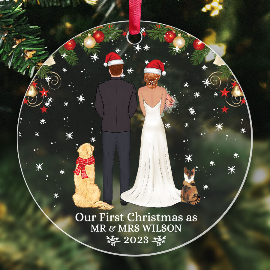 Our First Christmas As Mr and Mrs Ornament