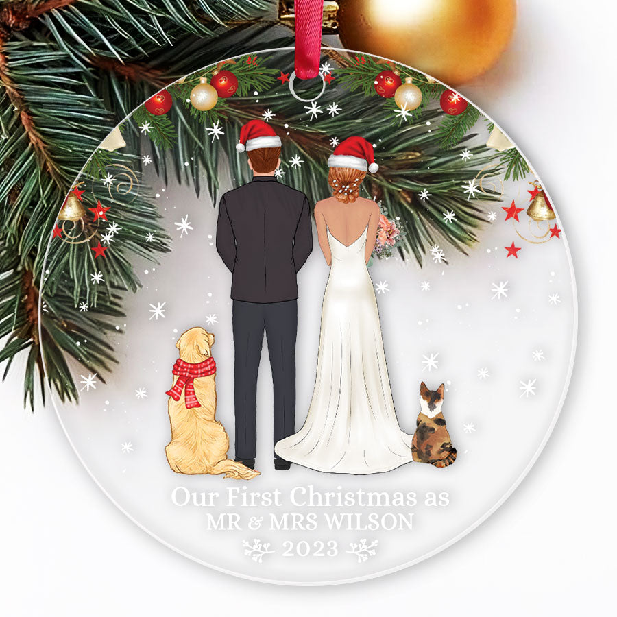 Our First Christmas As Mr and Mrs Ornament