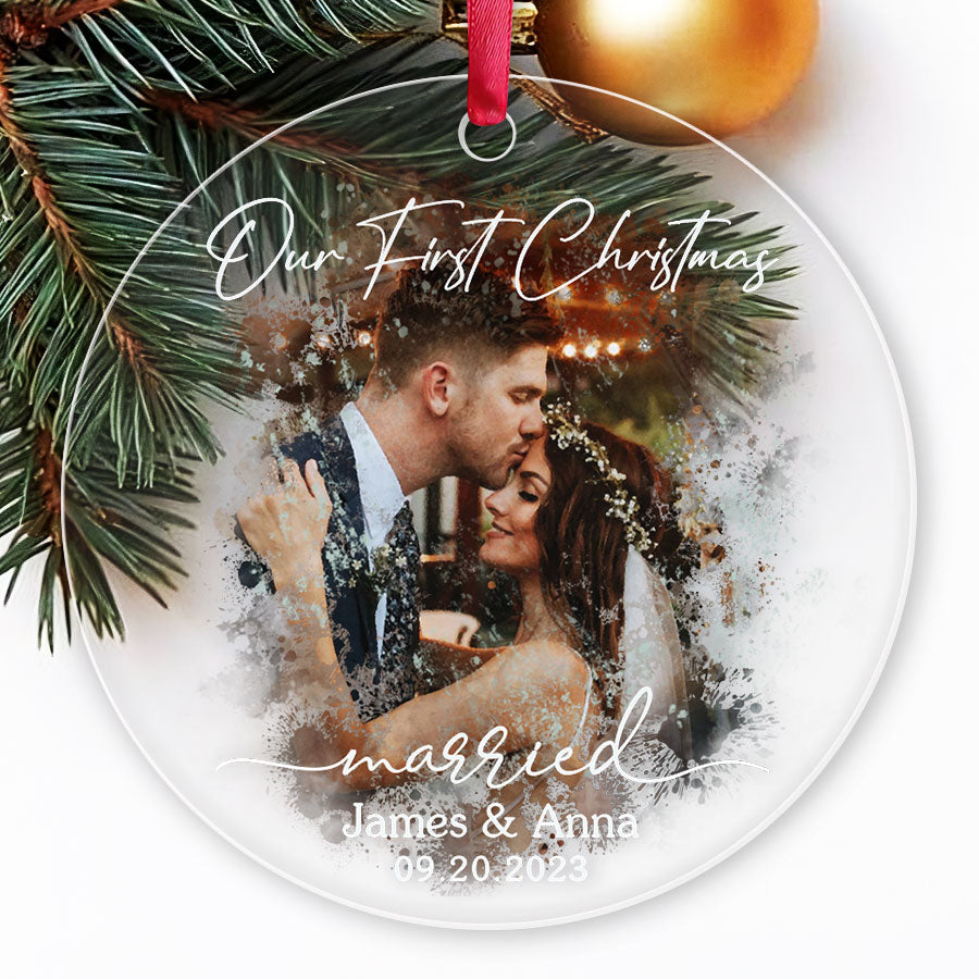 Our First Christmas Married Ornament