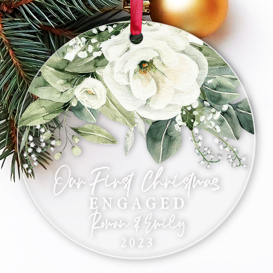 Engagement Xmas Ornaments