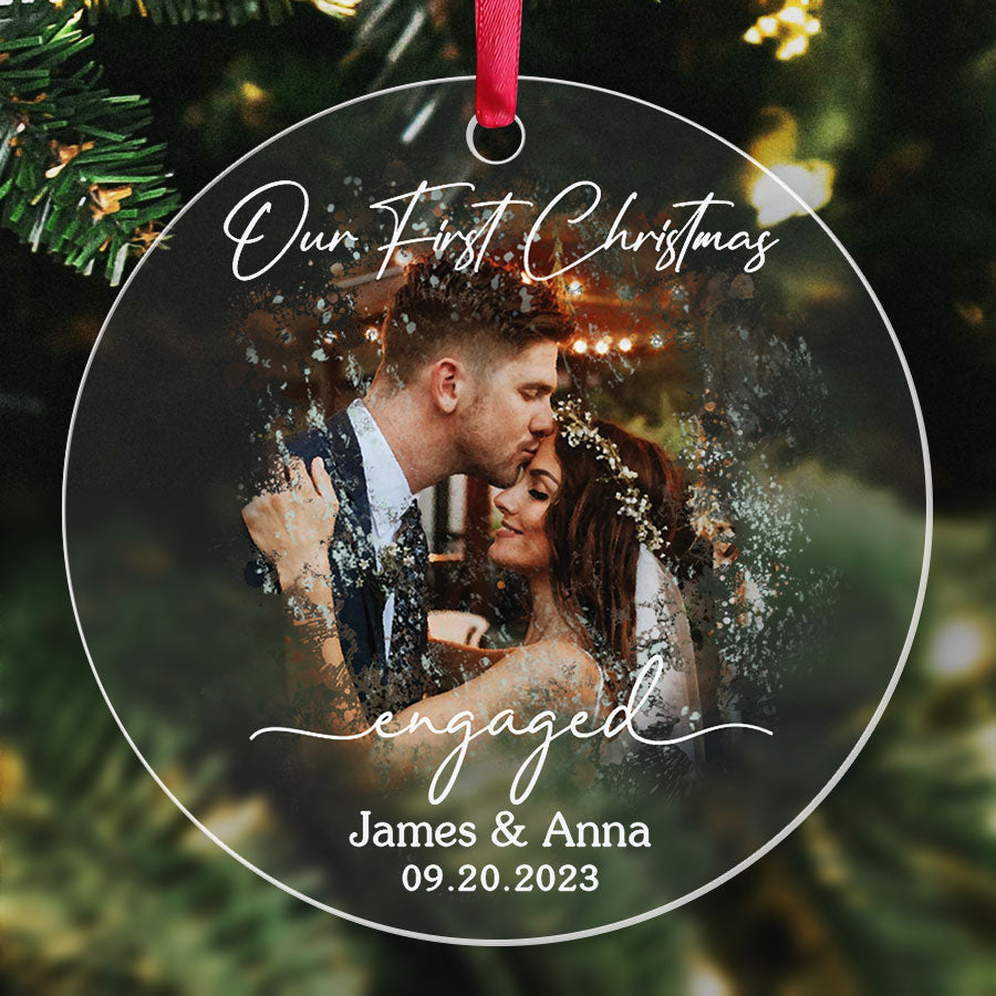 Engagement Photo Ornament