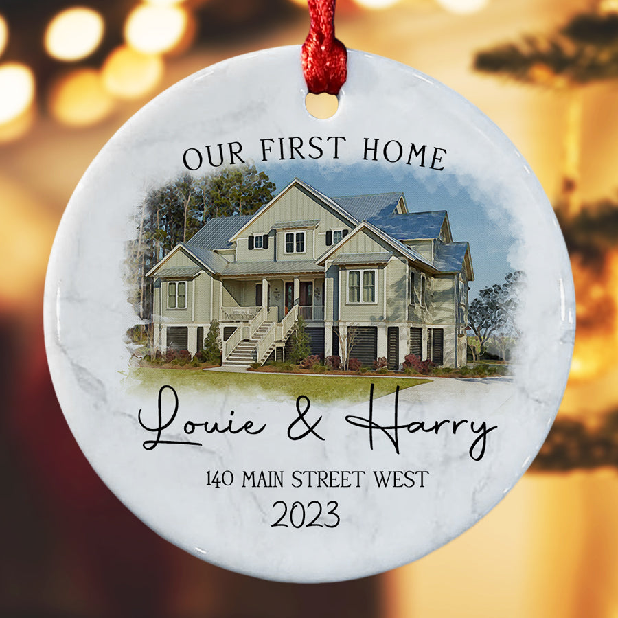 New Home Christmas Ornament Personalized