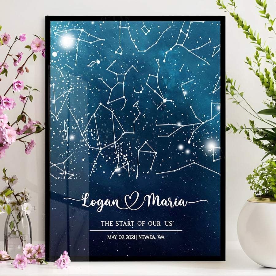 Custom Star Map Canvas Prints