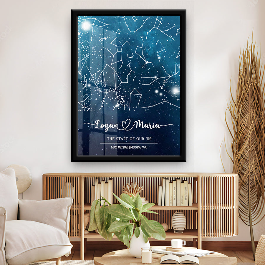 Custom Star Map Canvas Prints