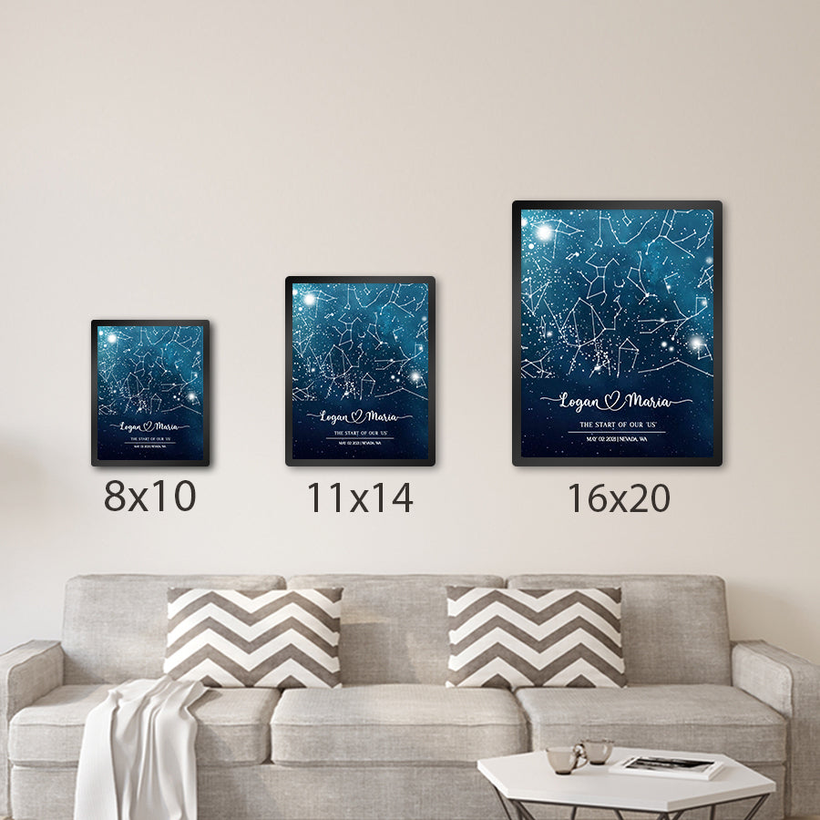 Custom Star Map Canvas Prints