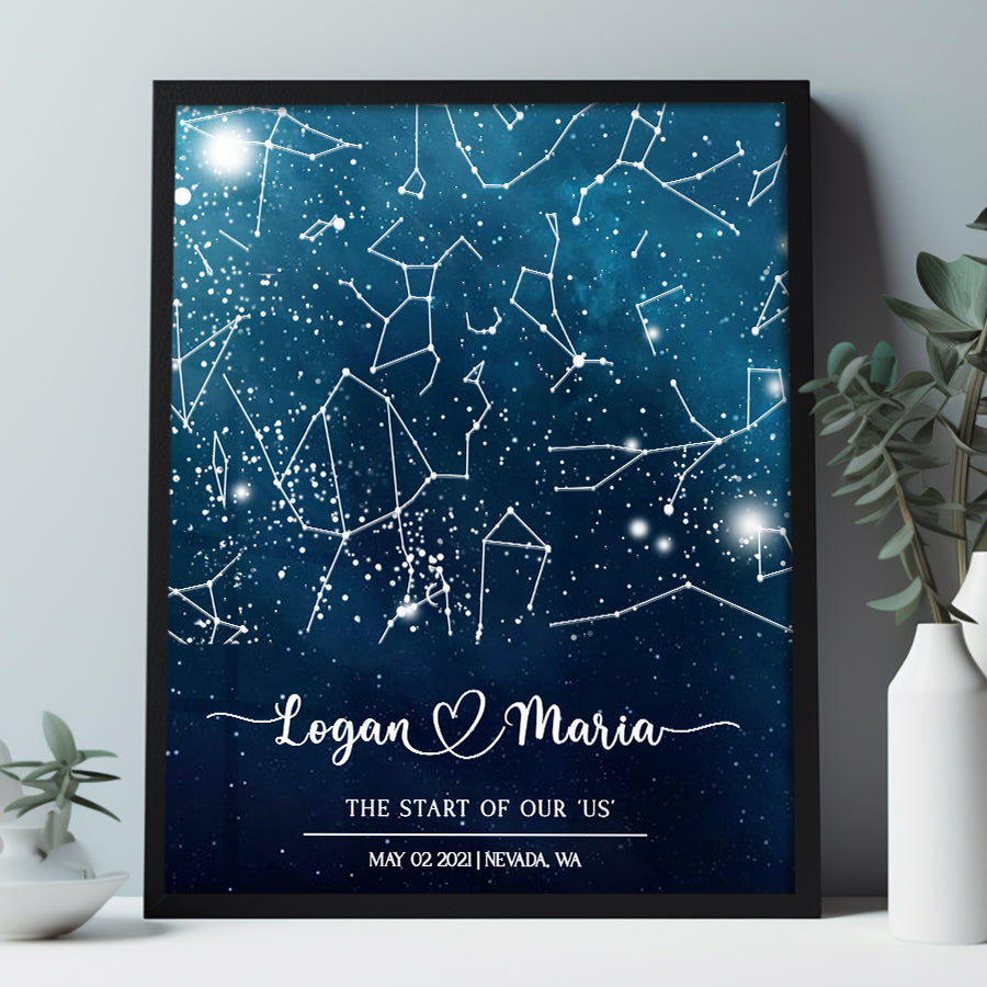 Custom Star Map Canvas Prints