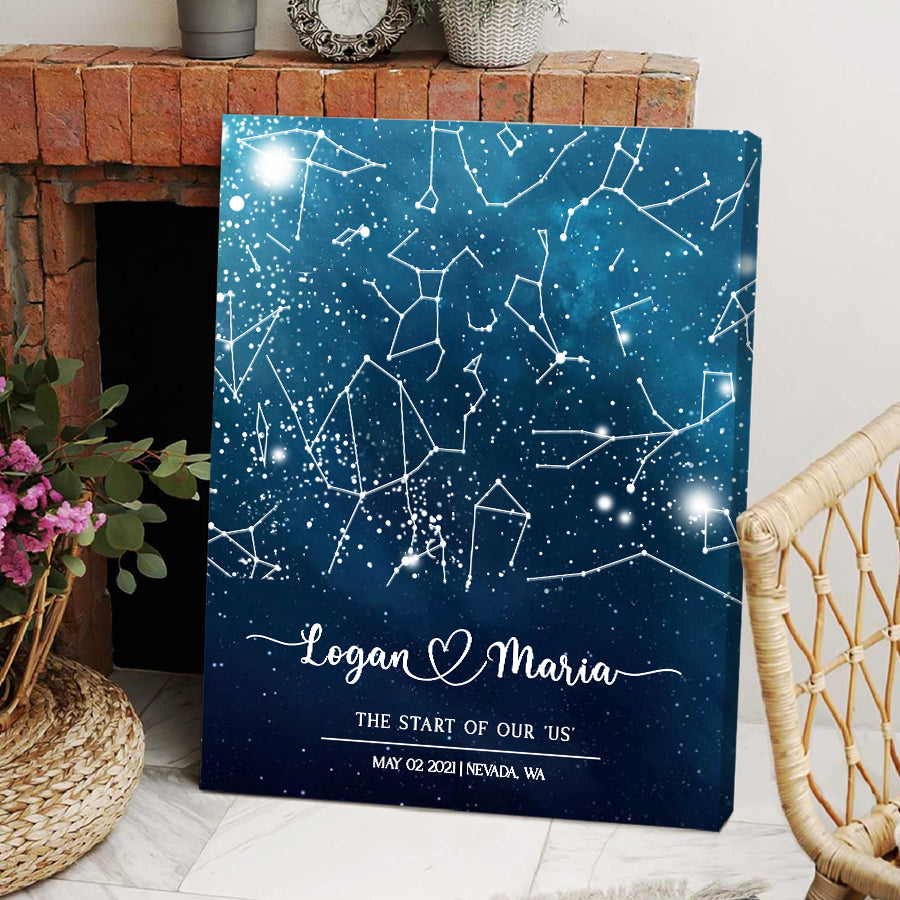 Custom Star Map Canvas Prints