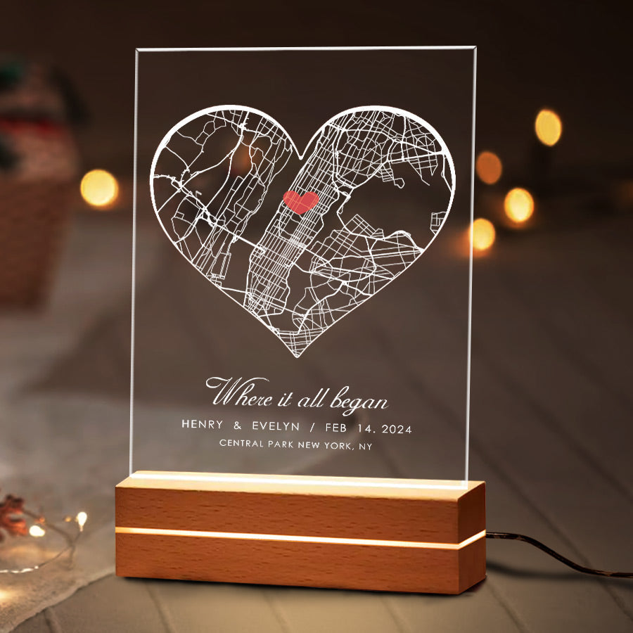 Custom Heart Shape 1 Year Anniversary Gift