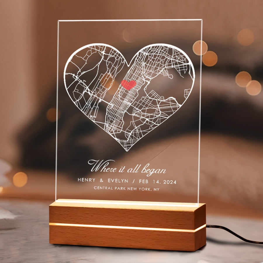 Custom Heart Shape 1 Year Anniversary Gift