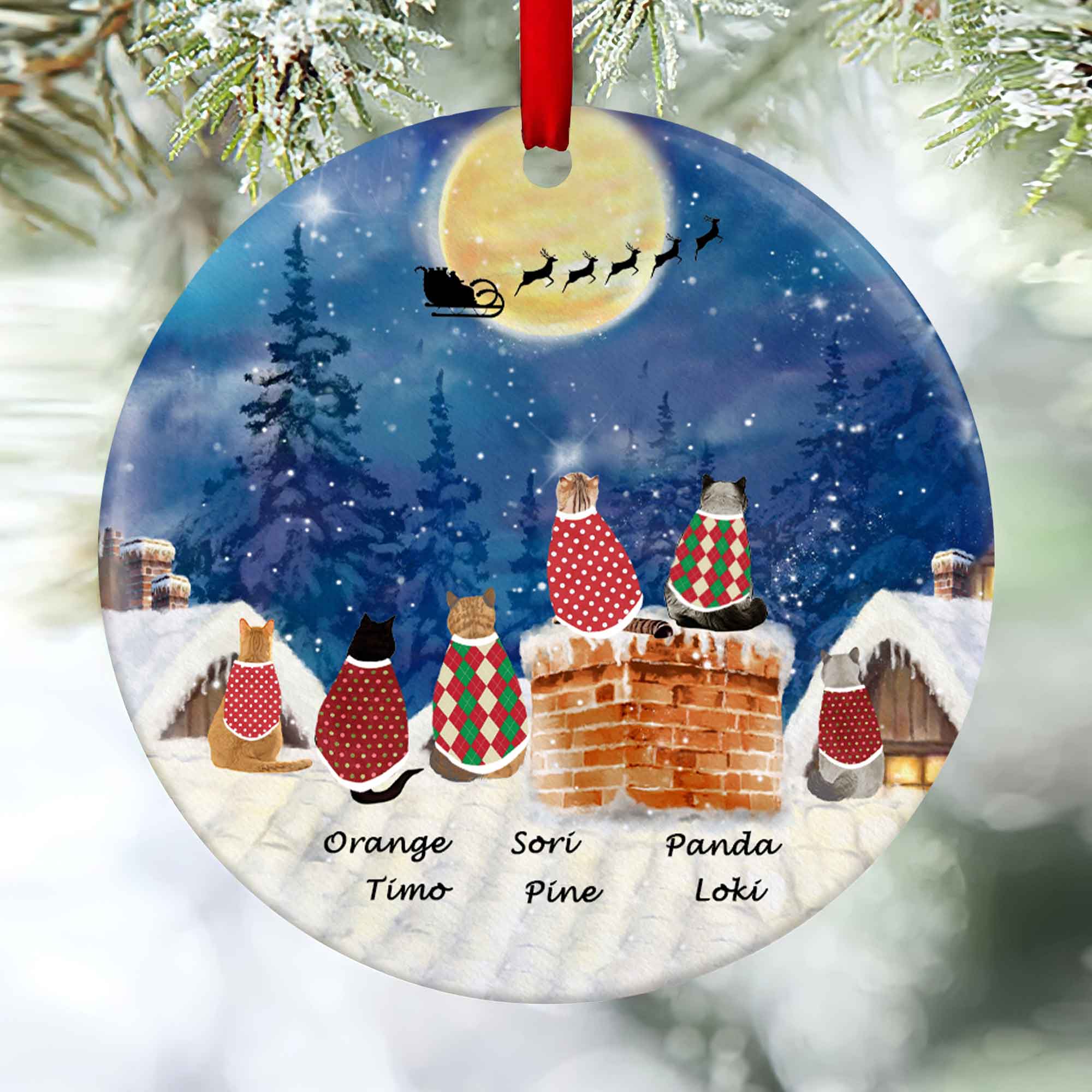 Personalized Cat Ornament