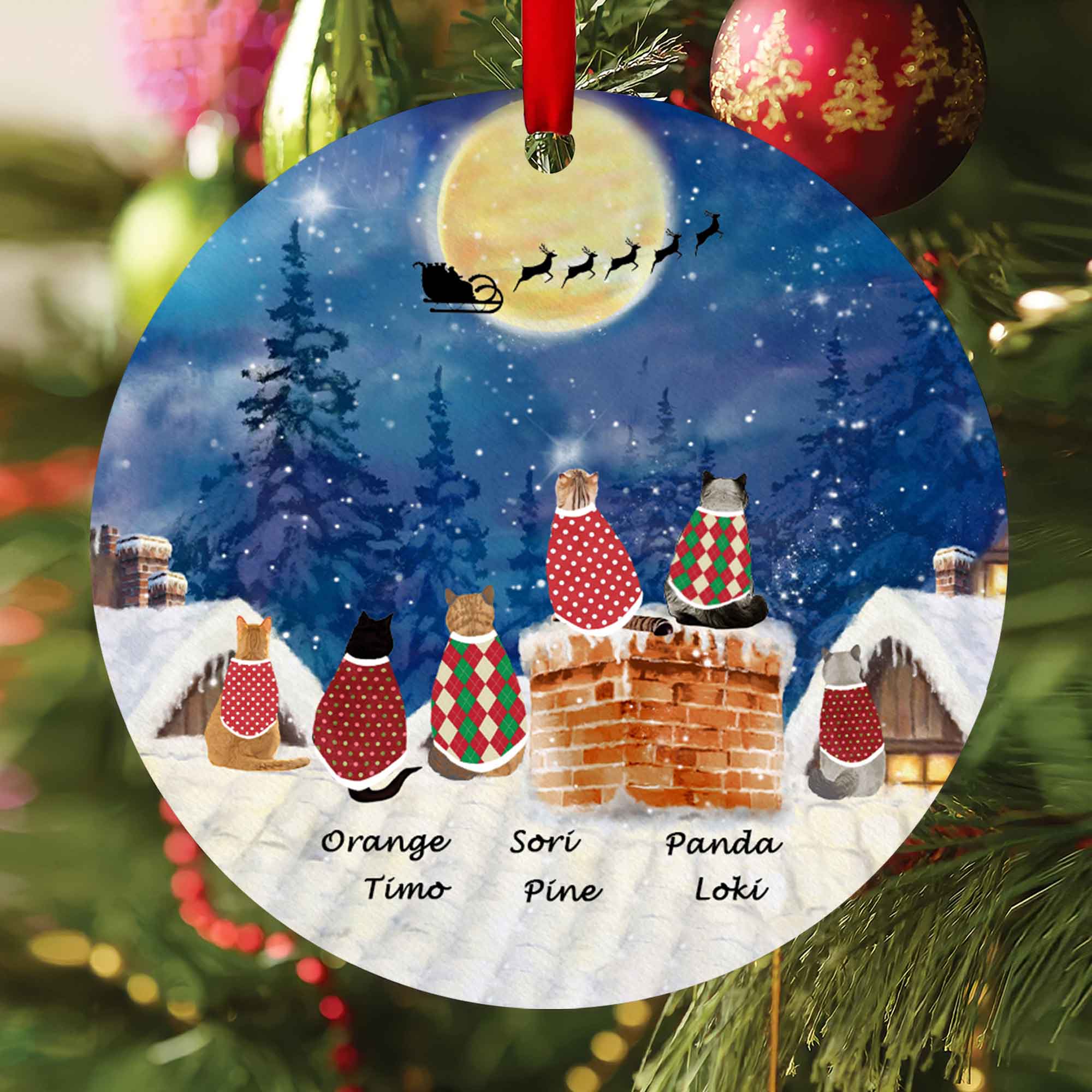 Personalized Cat Ornament