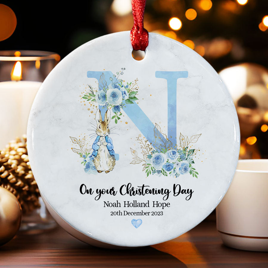 Personalized Christening Ornaments