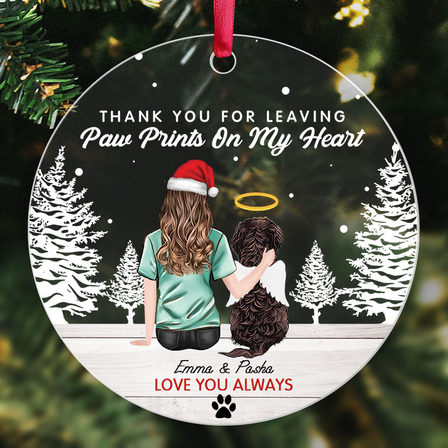 Custom Dog Memorial Ornament