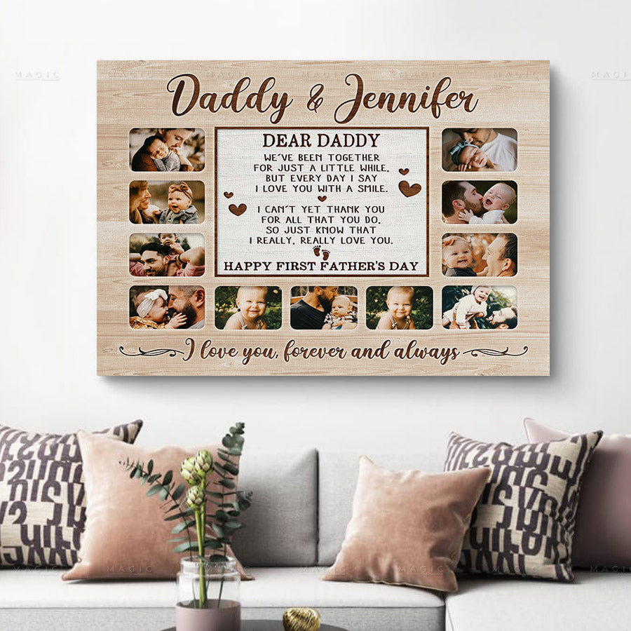 Custom Father’s Day Collage Canvas