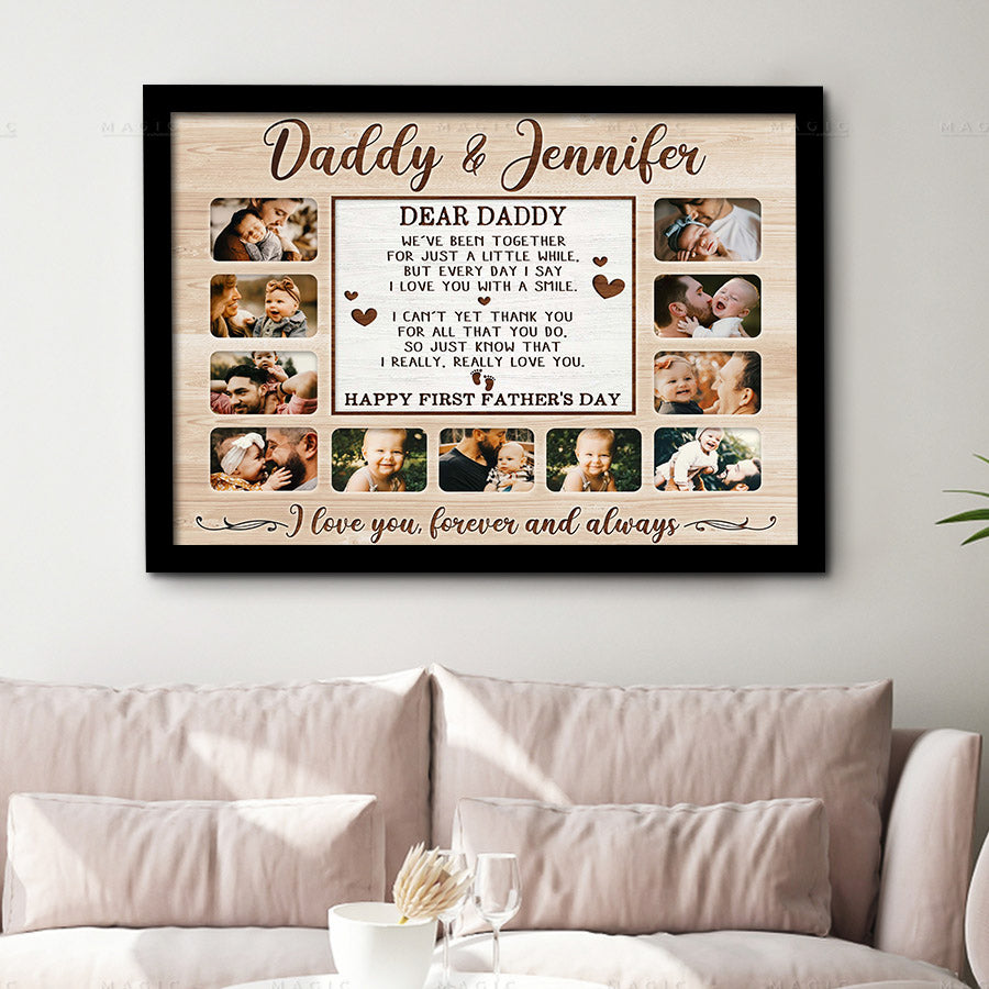 Custom Father’s Day Collage Canvas