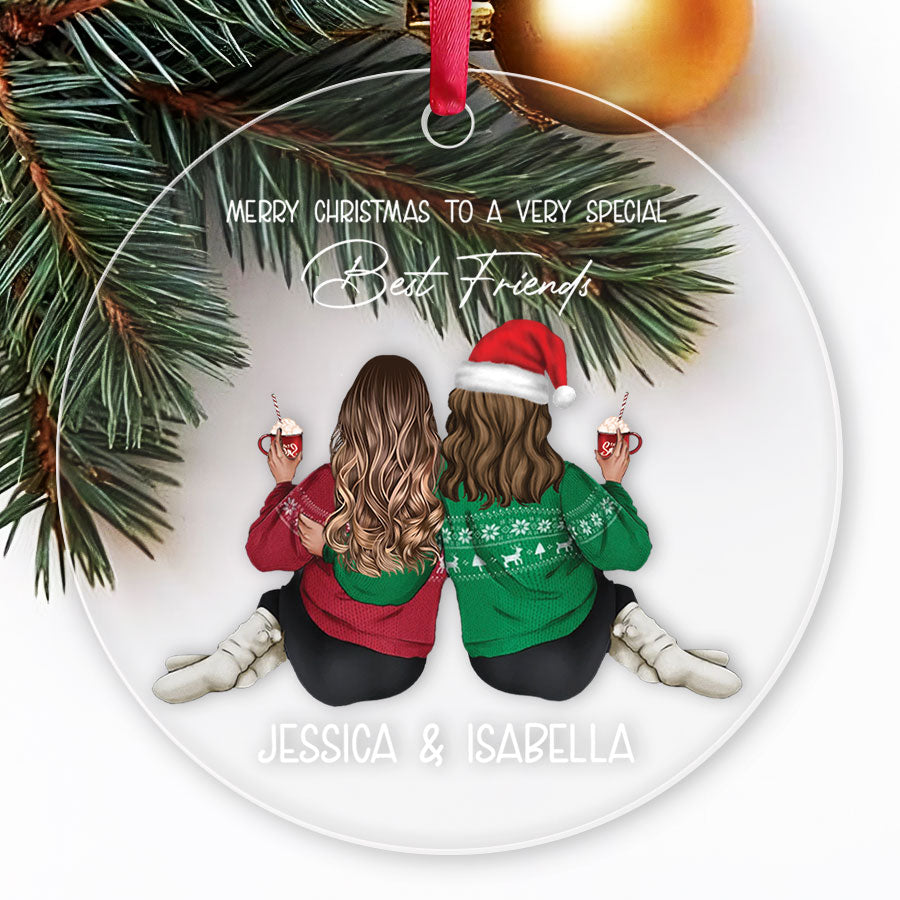 Personalized Friends Christmas Ornaments