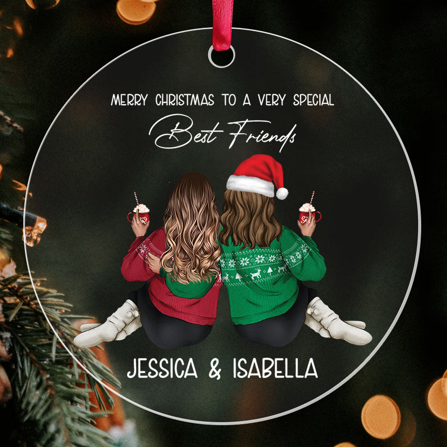 Personalized Friends Christmas Ornaments