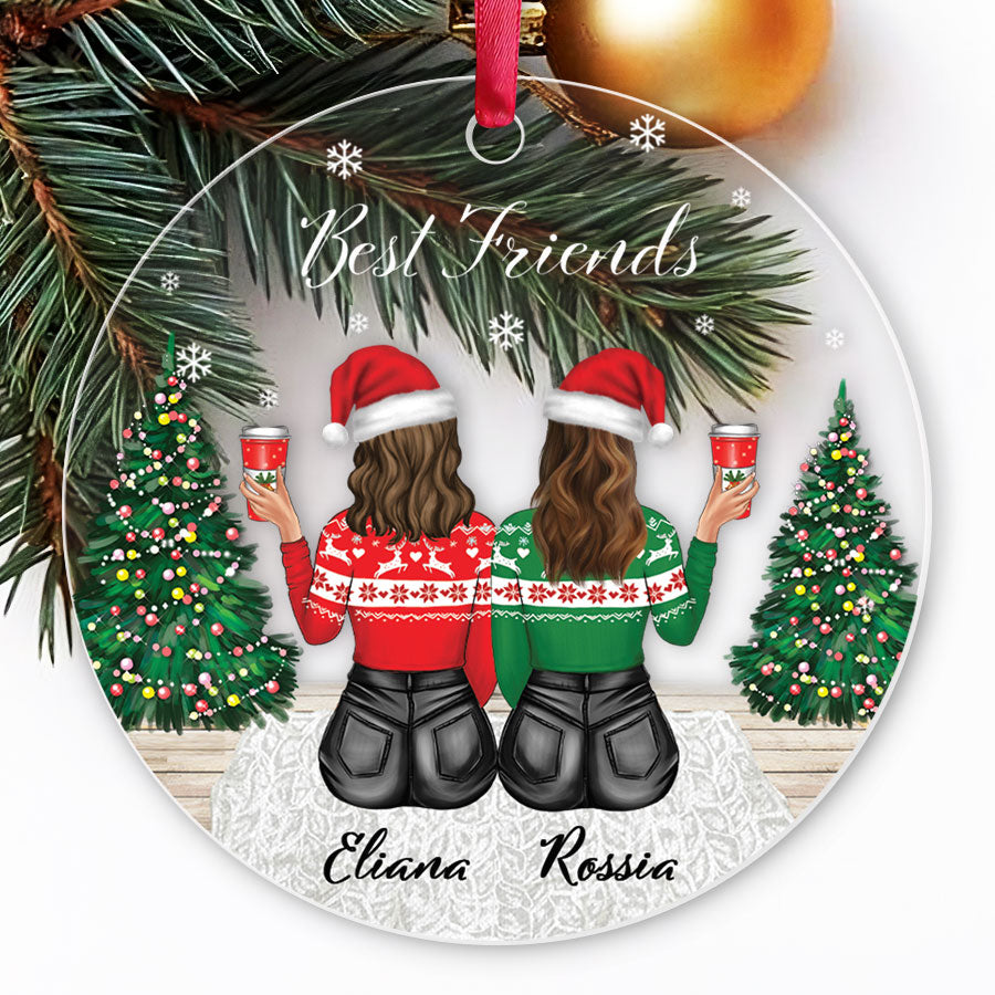 Best Friends Christmas Ornaments