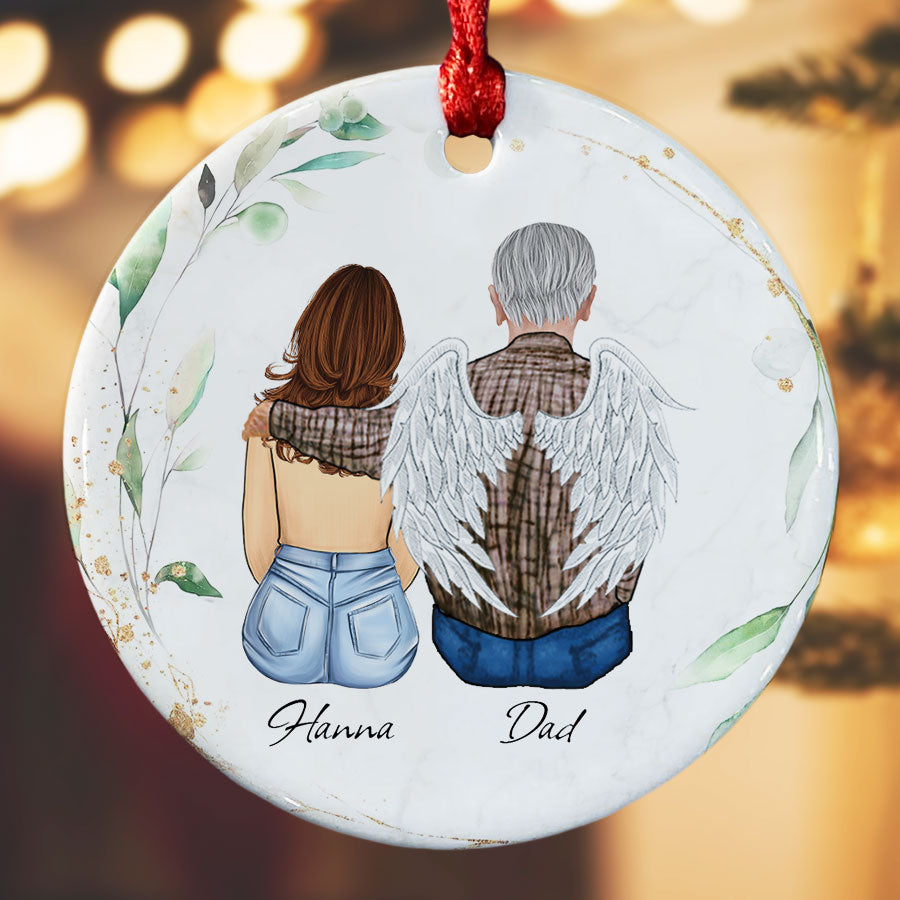 In Memory of Dad Ornaments From Daughter