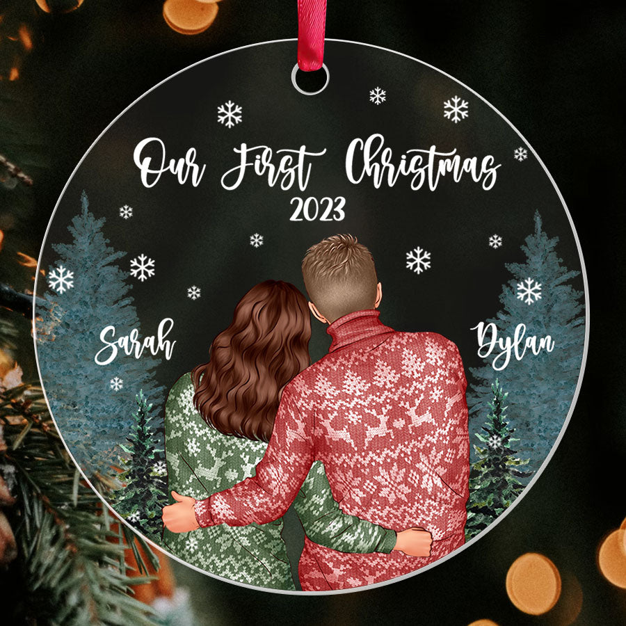 personalized our first christmas ornament