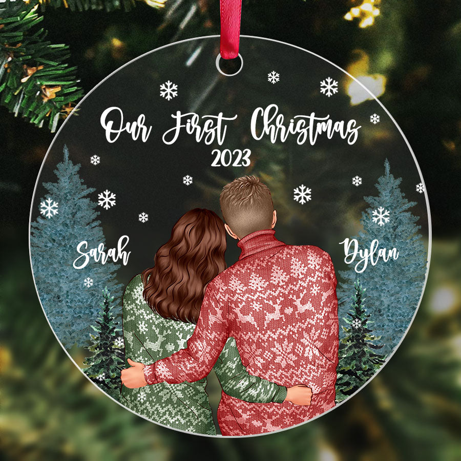 personalized our first christmas ornament