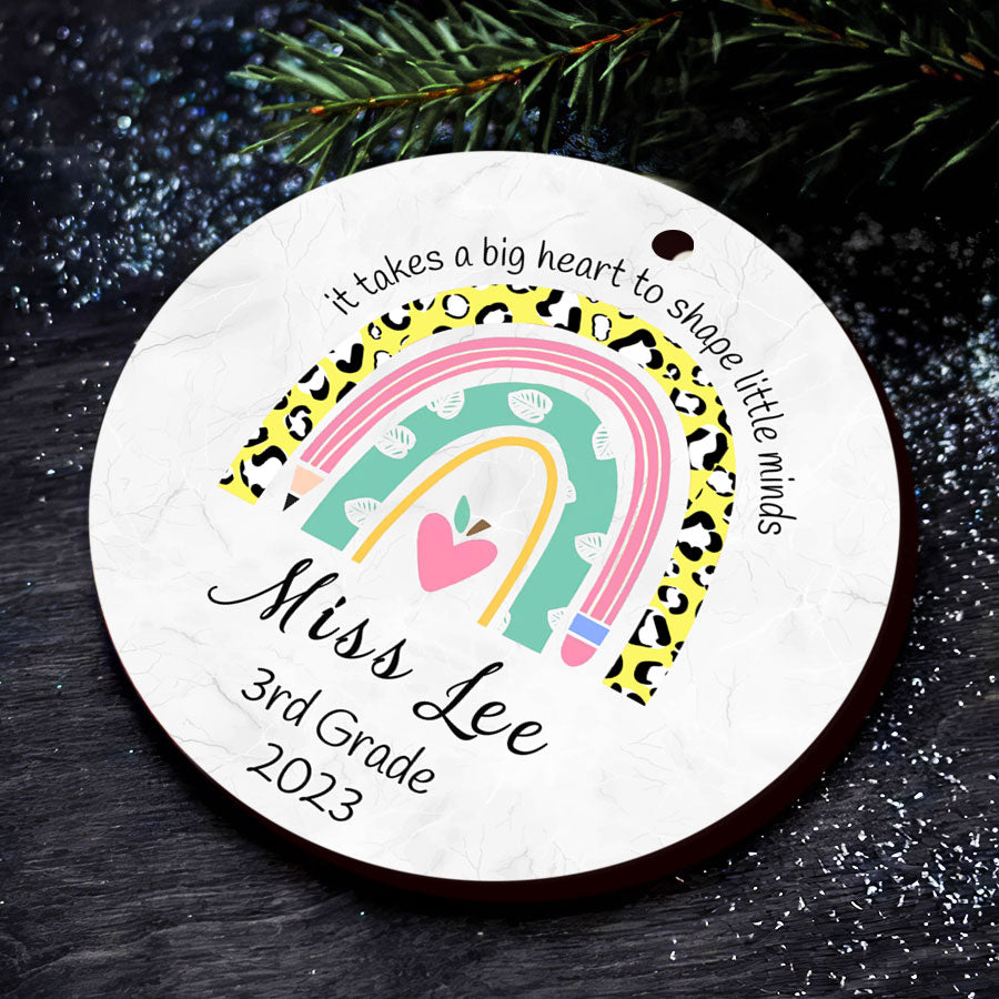 Personalized Teacher Ornament