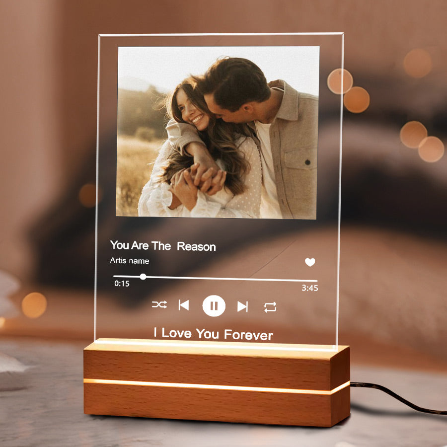 Custom Song Plaque Night Light