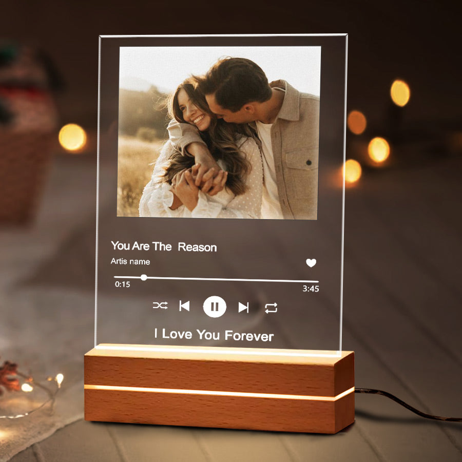 Custom Song Plaque Night Light