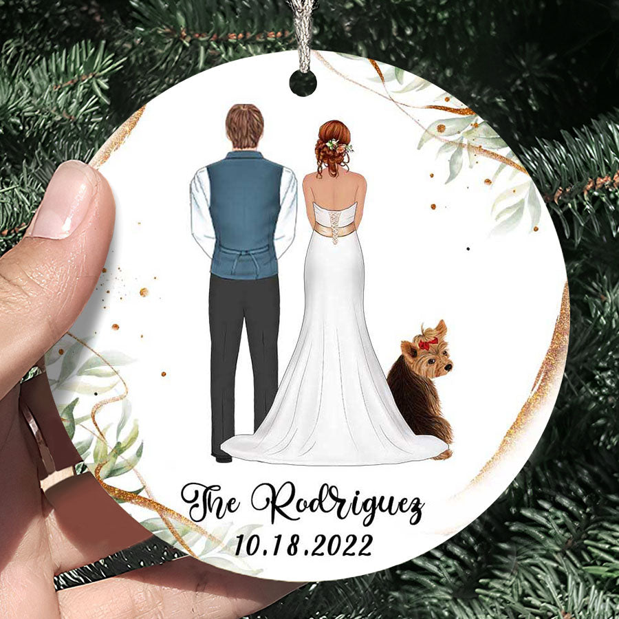 personalized wedding ornament