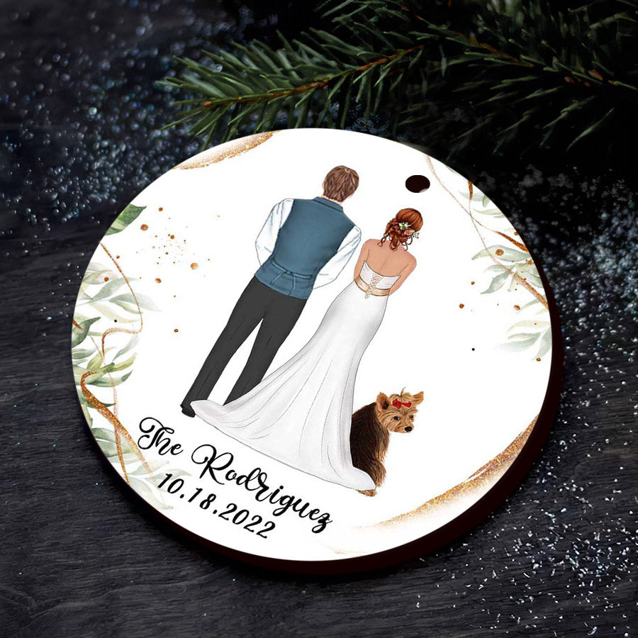 personalized wedding ornament