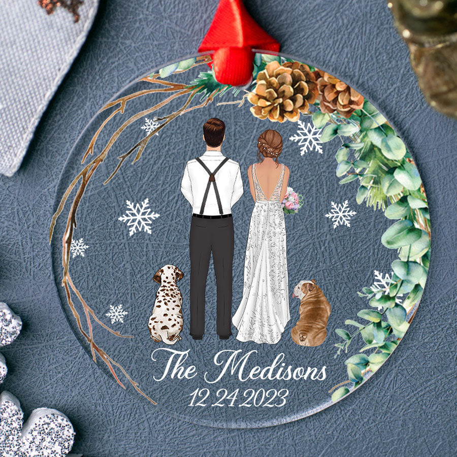 Personalized Ornaments for Wedding