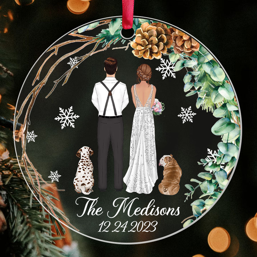 Personalized Ornaments for Wedding