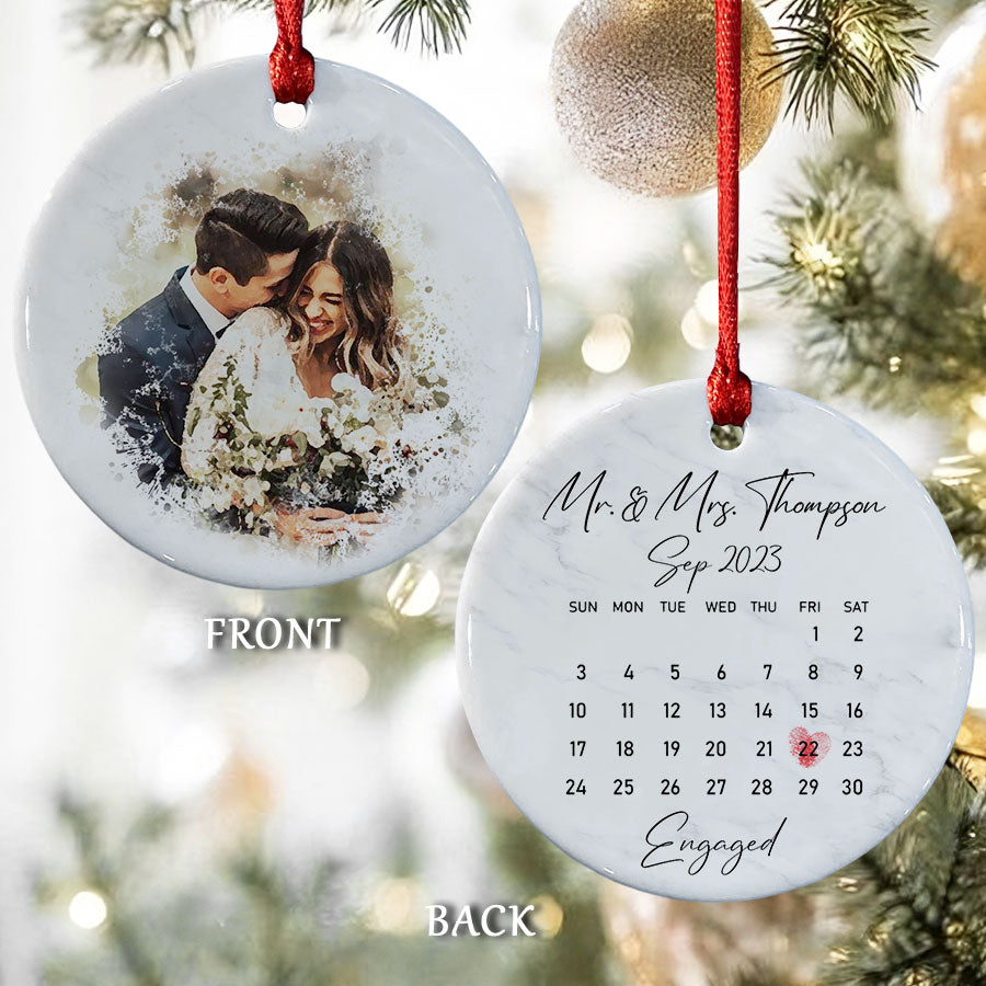 Engagement Date Ornament