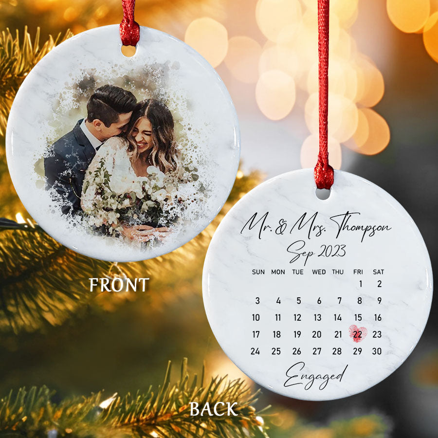 Engagement Date Ornament