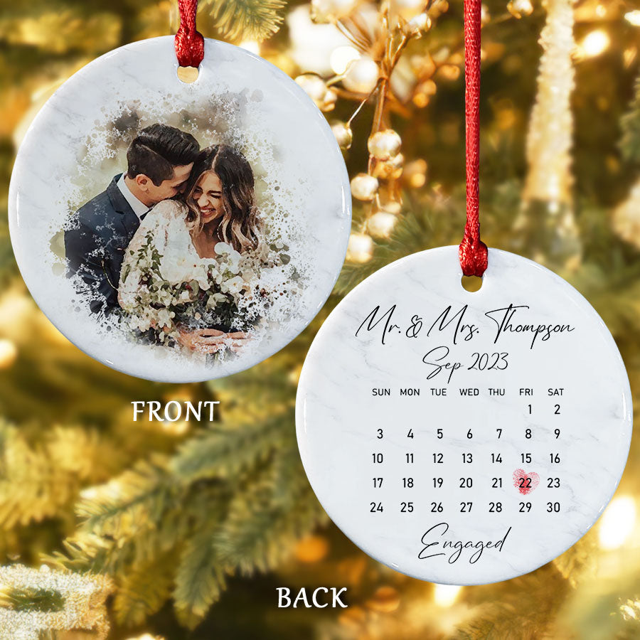 Engagement Date Ornament