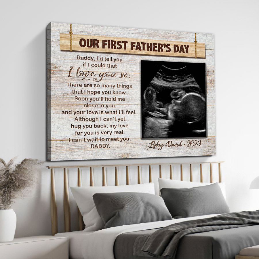 Ultrasound Father’s Day Gift Canvas Prints