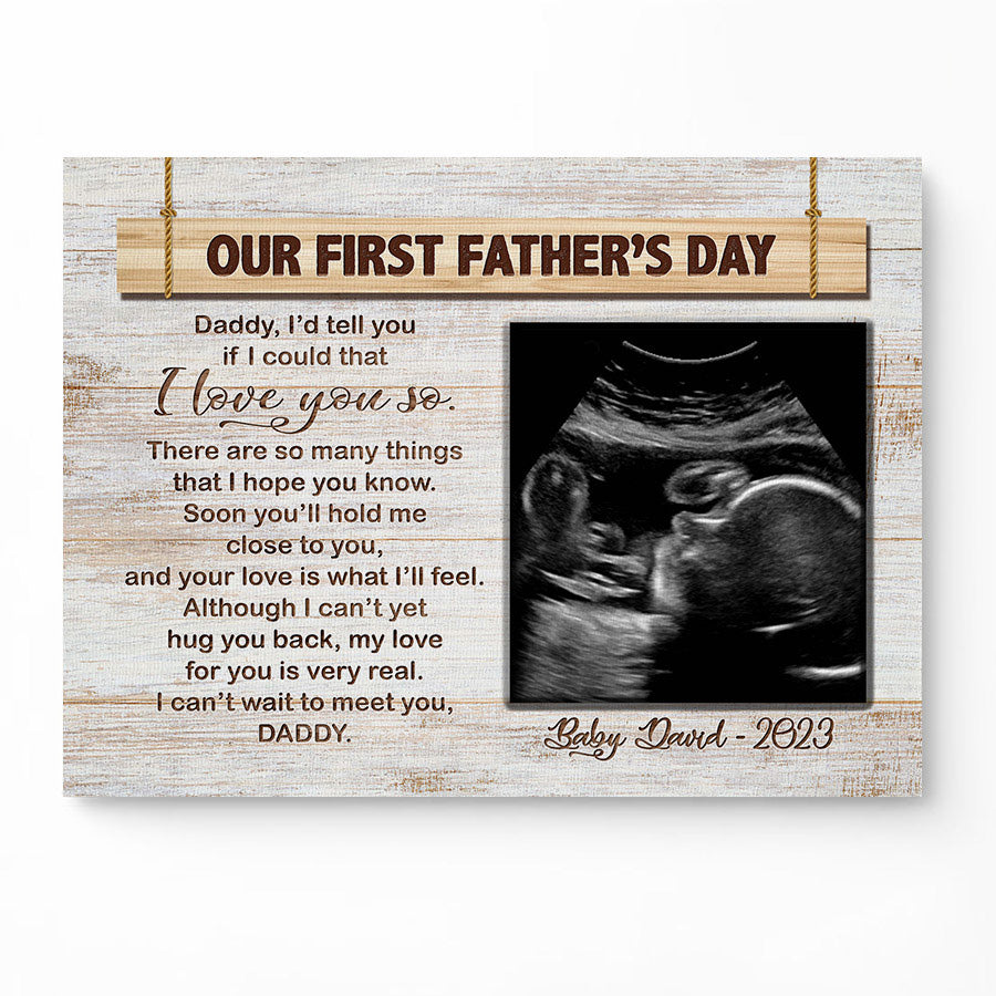 Ultrasound Father’s Day Gift Canvas Prints